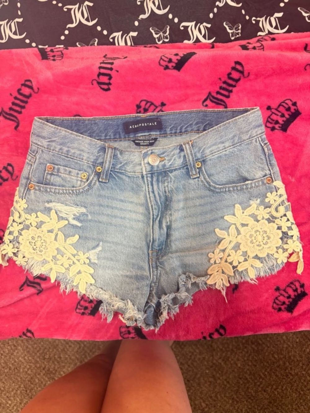 Aeropostale high rise vintage shorty shorts